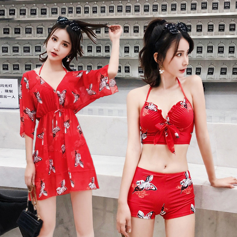 限8000张券温泉女三件套2019新款网红款游泳衣