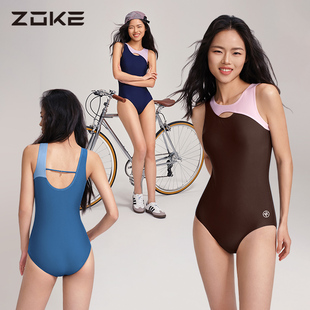 洲克泳衣女士泡温泉2025新款 三角连体泳衣 高级感显瘦遮肉保守大码