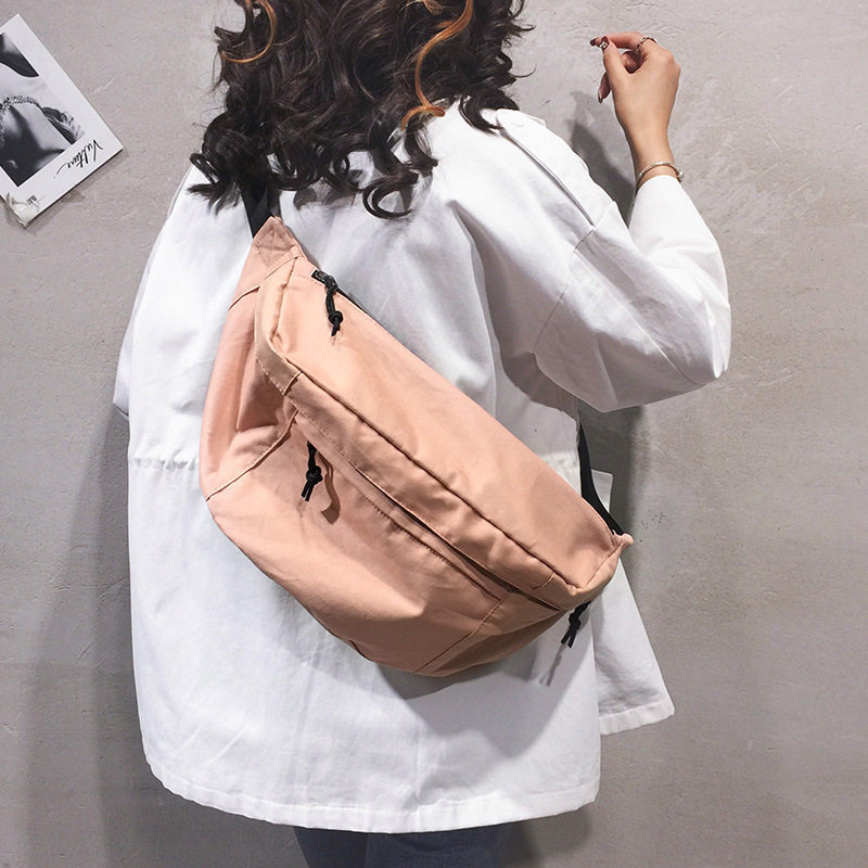 ins洋气超火百搭大容量胸包女街头潮牌学生包腰包男包女斜挎包