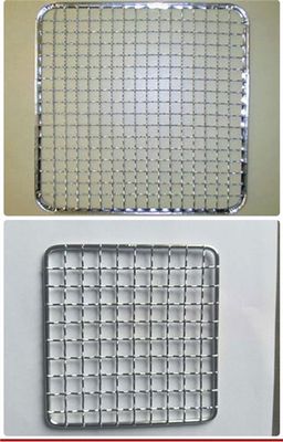 促围炉煮 圆形烧烤架网不锈钢网片长方形烧烤盘茶烧烤网加粗冲品