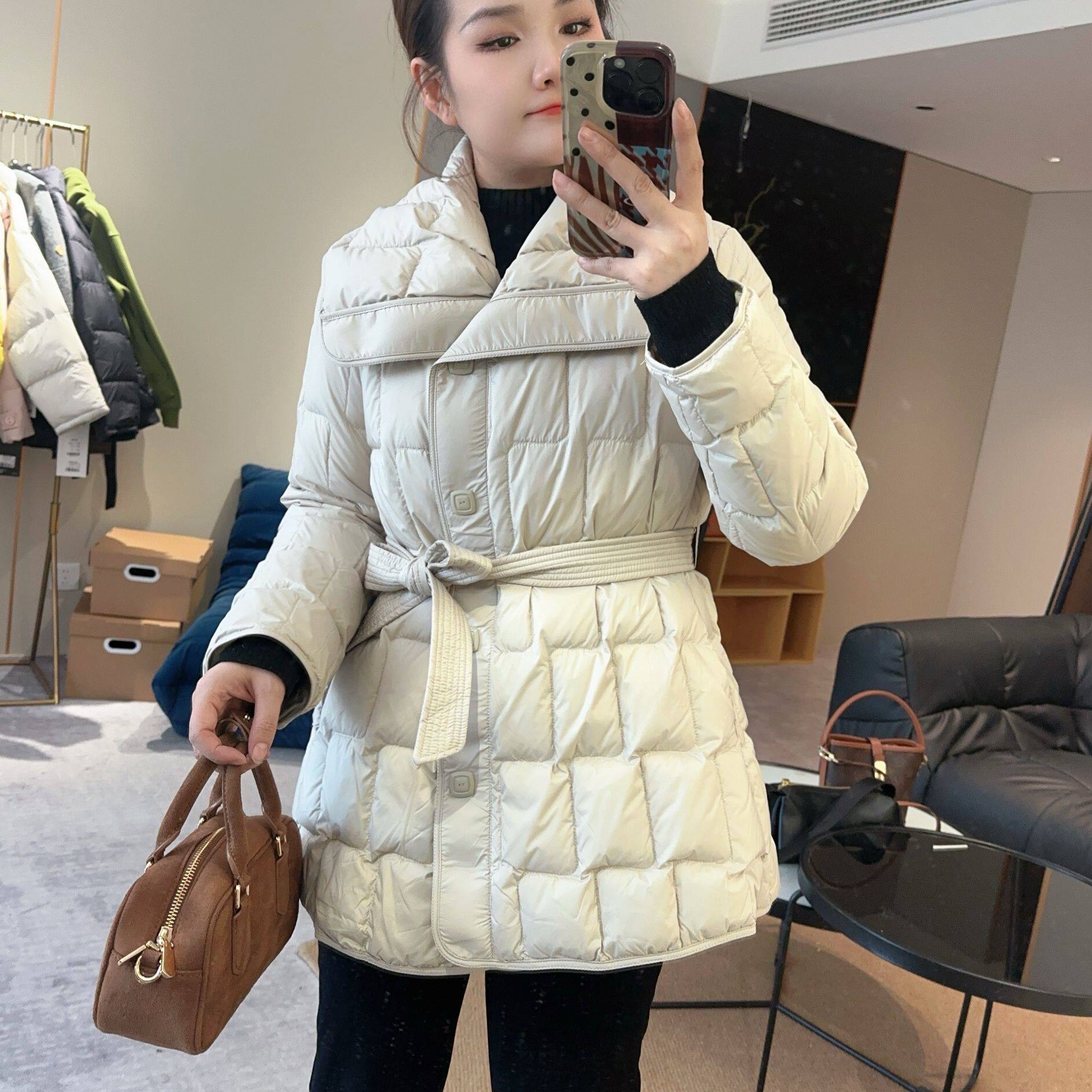 冬季韩系收腰显瘦羽绒外套2024新款高级感小个子上衣B24112915