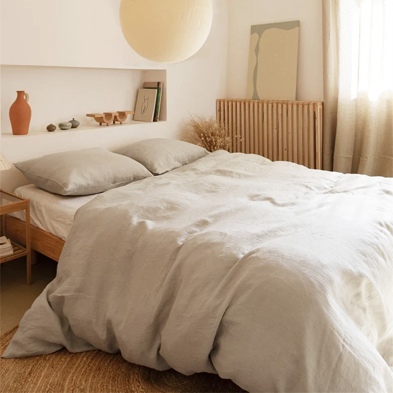 纯天然亚麻被套单人150x200x230纯色双人床被罩酒店民宿定制尺寸,床上用品,被套,淘宝优惠券,粉丝福利购,淘宝优惠卷