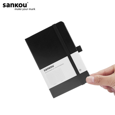 硬皮80克无酸纸口袋本三口绑带本