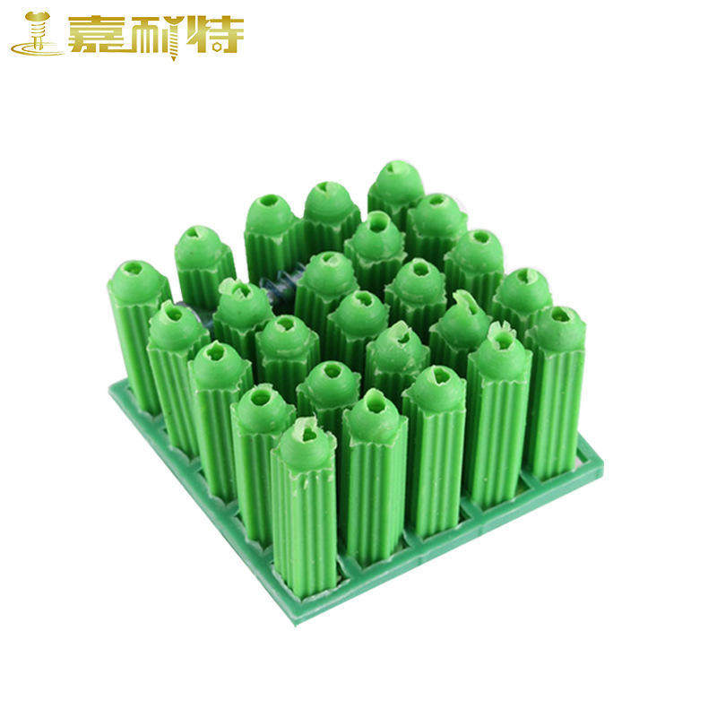 绿色塑料膨胀管 胶塞膨胀螺丝内膨胀螺栓胶粒墙塞涨塞(6mm/8mm)