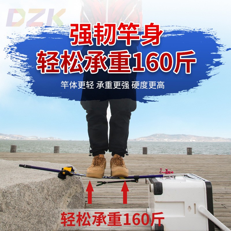 鱼竿支架炮台碳素超硬支架钓鱼支架地插钓箱钓椅架杆台钓支架渔n7