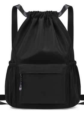 定制束口袋抽绳双肩包运动训练篮球包防水轻便健身旅游大容量背包