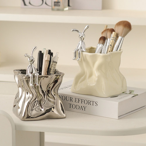 北欧化妆刷收纳筒桌面茶几