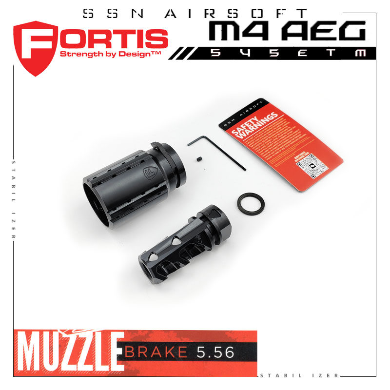 【富通快拆罩子】 新品 FORTIS ldt 制退器 14牙枪口 钢制 SSN AR