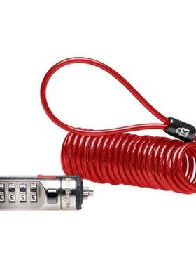 Kensington肯辛通K64671US红色便携式密码电脑锁笔记本钥匙锁防盗