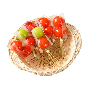 迷你冰糖葫芦竹签小串一次性水果牙签插剪刀签子专用儿童创意网红