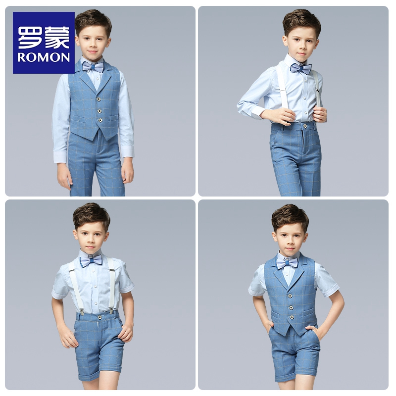 罗蒙男童礼服套装英伦风
