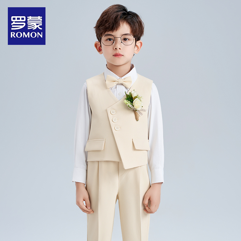 罗蒙男童礼服套装花童小西装