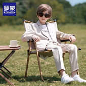 中大童礼服 英伦儿童休闲小西服帅气高端2026新款 罗蒙男童西装 套装