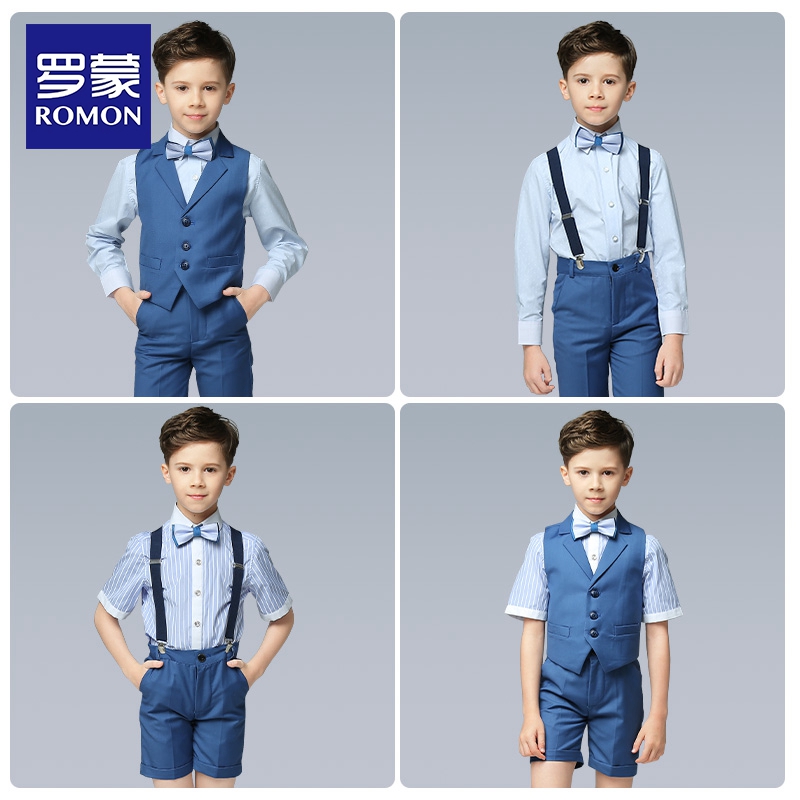 罗蒙男童礼服套装英伦风