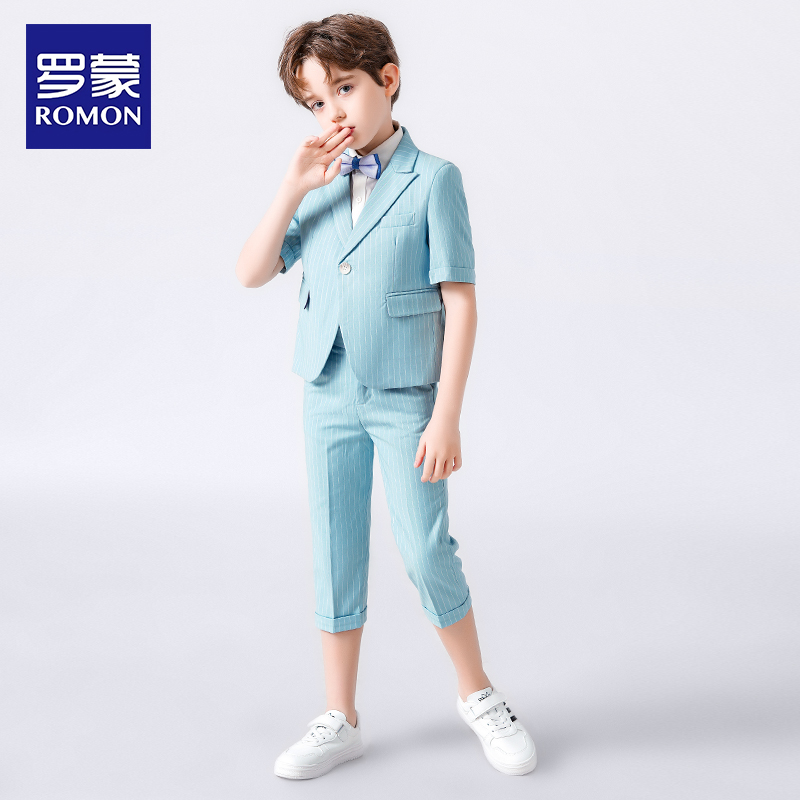 罗蒙儿童西装男童礼服主持人