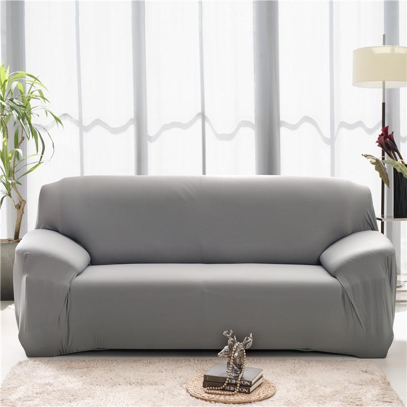 Solid Color Elastic Sofa Slipcovers Stretch Sofa Covers For