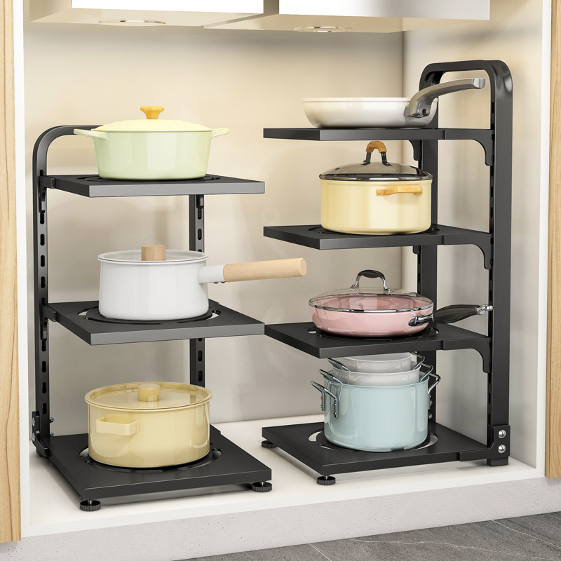 Pan rack Pot rack Organizer Kitchen storage rack Cabinet锅架