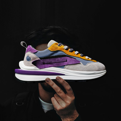 小众原创老爹鞋复古华夫阿甘鞋