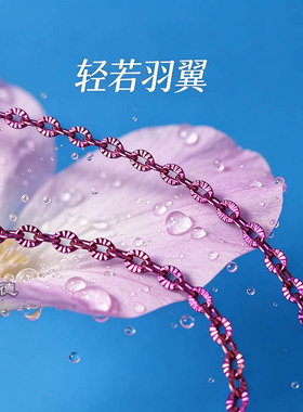 3mm 纯钛阳极化紫粉锁骨项链 费加罗项链轻奢小众不会撞款
