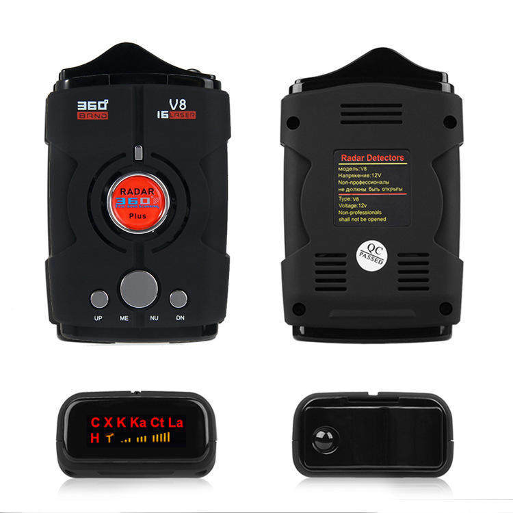 v8外贸电子狗 车载雷达测速仪 全频段流动测速电子狗英俄双语 v8