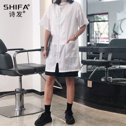 理发店围裙剪发烫染工作服