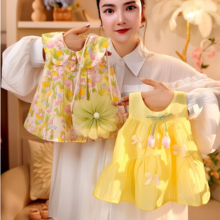 3女童連衣裙1歲女寶寶裙子2洋夏季 嬰兒衣服4 夏裝 氣吊帶裙小童套裝