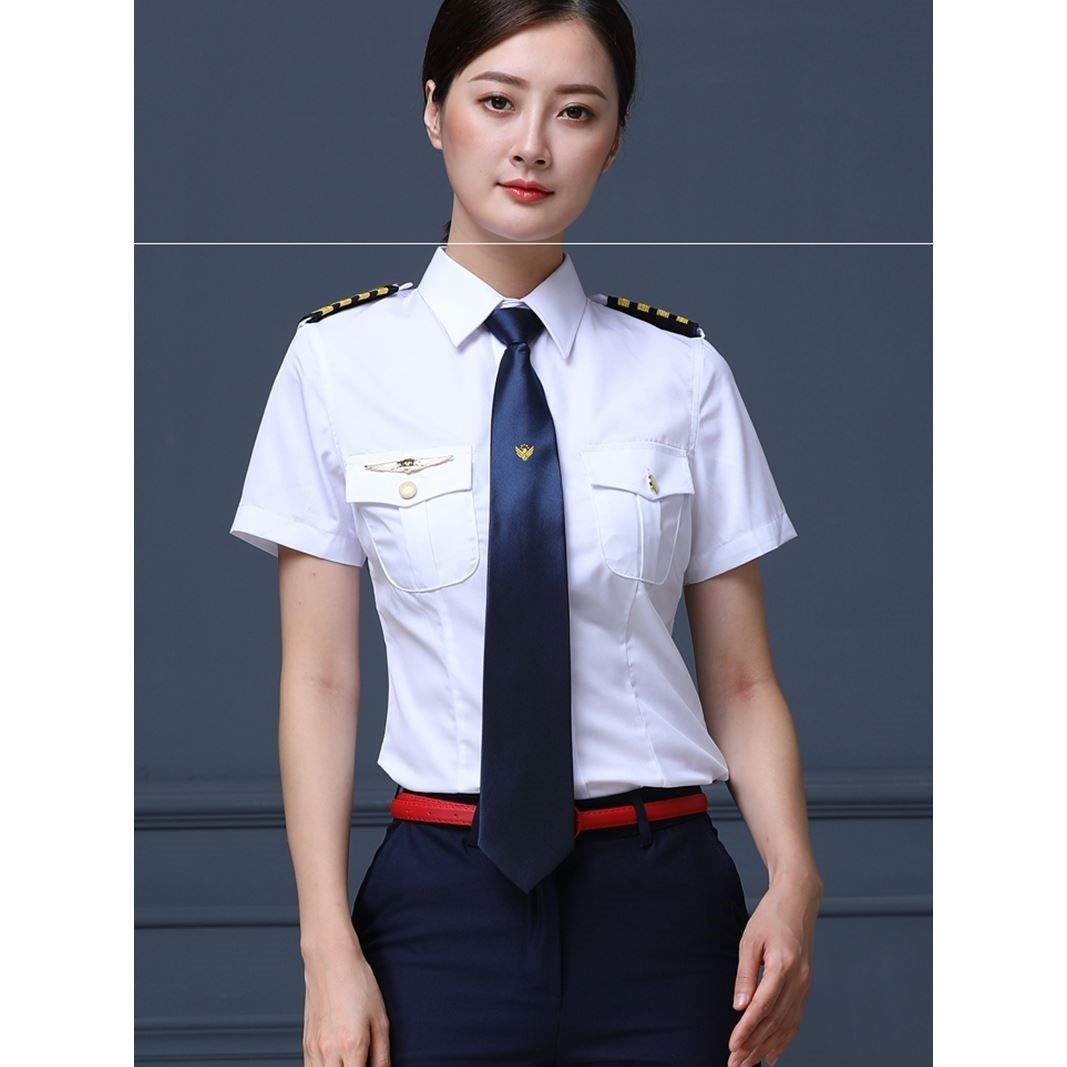 Aviation Captain Stewardess uniform suit Security staff Summer wear Short sleeved shirt trousers coverall Pilotsin the Women's clothing/Boutique , Shirt  category - from Buy2taobao.com to provide professional Taobao agent buy service