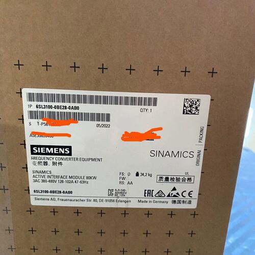 议价S120电源接口模块80kW 380V 6SL310可维修