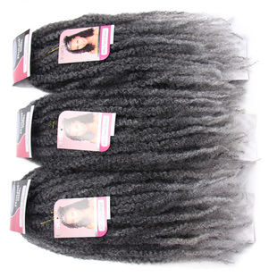 非洲脏辫假发 Afro kinky curly twist braids Marley braid hair
