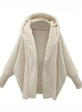 Autumn Plush Hooded Jacket Women Coats Winter Clothes Ladie1
