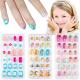 Acry Nails Press Children Tips Fake Kids 24Pcs for
