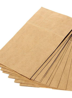 100pcs/lot Brown Kraft Paper Bags Recyclable Gift Jewelry 1