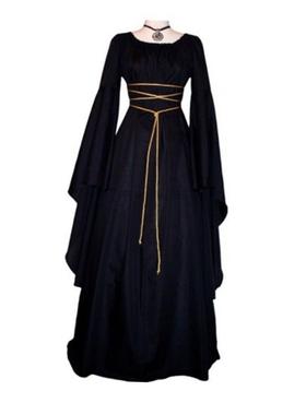 Halloween long-sleeved women hooded and listened万圣节连衣裙