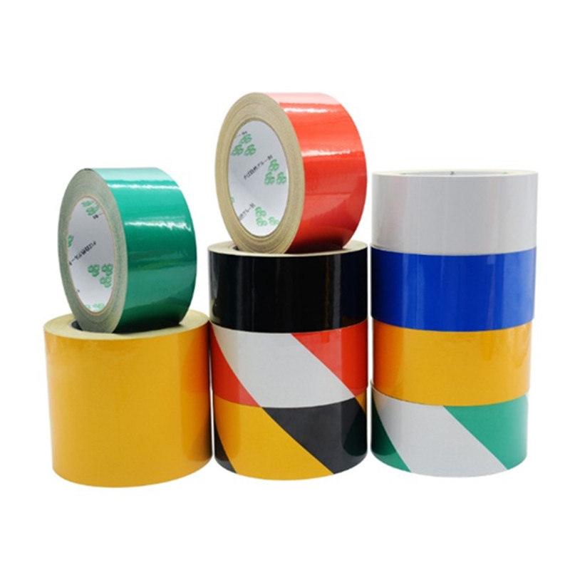 道路地面反光贴防撞路桩反光贴反光贴分界贴地面定位胶带 高粘路