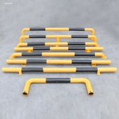 钢管防撞护栏加油站岛M型防撞栏柱车间隔离栏停车位U型柱路桩护栏