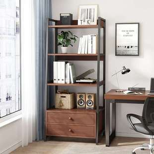 置物架多层收纳架子书架落地办公室货架分层架客厅展示柜子储郑之