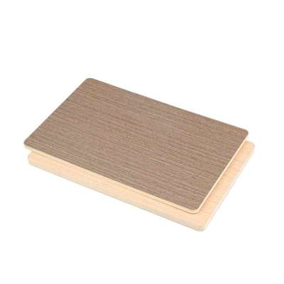 黄杨木纹木饰面室内免漆装饰护墙板竹木纤维木饰面板电视背景墙板