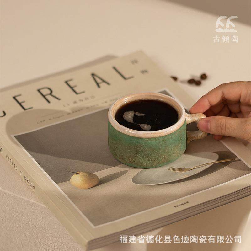 陶瓷咖啡杯小众创意文艺粉引combo杯单品品鉴杯粗陶咖啡店高颜值,餐饮具,咖啡杯,淘宝优惠券,粉丝福利购,淘宝优惠卷