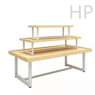 展示台化妆品中岛柜母婴组合三层超市鞋 货架中岛架置物架