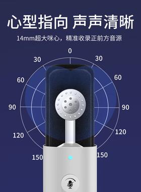 【一声铃】USB麦克风白色哑RGB氛围灯效人气电脑桌面话筒