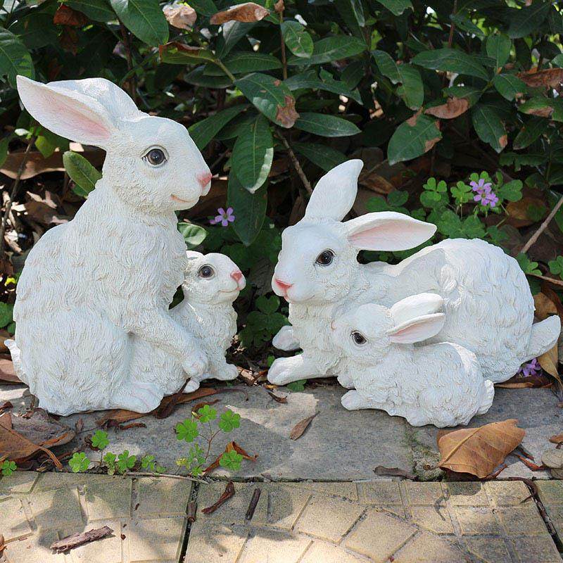 户外幼儿园草坪装饰仿真动物兔子模型可爱小白兔公仔道具花园摆件,家居饰品,装饰摆件,淘宝优惠券,粉丝福利购,淘宝优惠卷