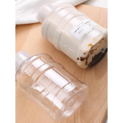 加厚 塑料网红水桶奶茶瓶果汁奶茶饮料瓶 提手外带一次性饮料杯子