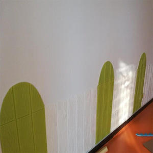 砖纹立体墙贴客厅墙裙木纹墙纸墙围条纹装饰幼儿园教室自粘壁纸