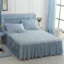 Net red girl heart cotton wash cotton bed bed bed cover bốn bộ ren cotton quilted bed set phần công chúa gió - Váy Petti váy giường đẹp	