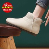 品牌撤柜女鞋 加绒保暖妈妈棉鞋 平底雪地靴女2025新款 短筒棉靴冬季