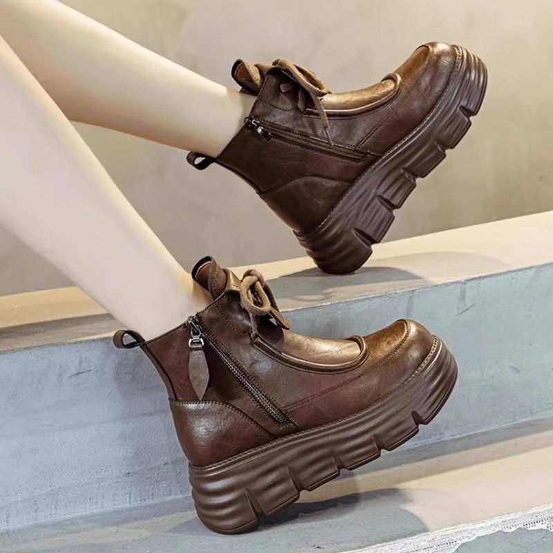 品牌撤柜厚底马丁靴女2025新款英伦风短靴冬季加绒保暖高帮棉鞋女,女鞋,马丁靴,淘宝优惠券,粉丝福利购,淘宝优惠卷