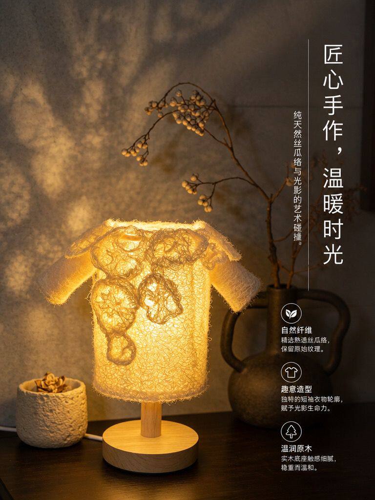 复古台灯床头灯茶室中式书房护眼高级感卧室侘寂风小夜灯装饰氛围