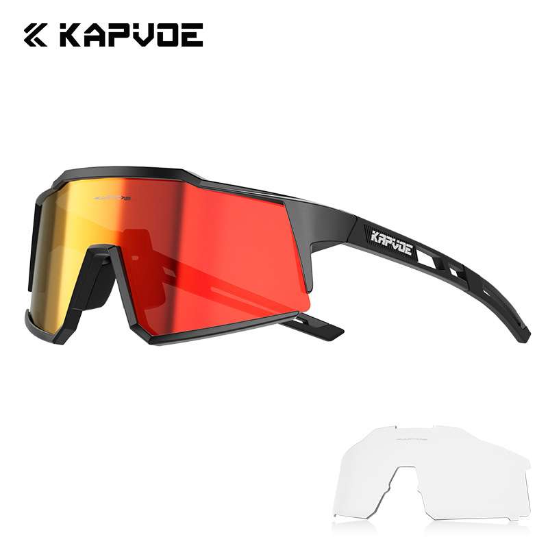 卡普沃雷达KAPVOE变色骑行眼镜专业运动户外防风护目镜女自行车男