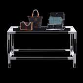 架商场展示台流水 店鞋 服装 店亚克力水晶透明流水台中岛柜展示架鞋