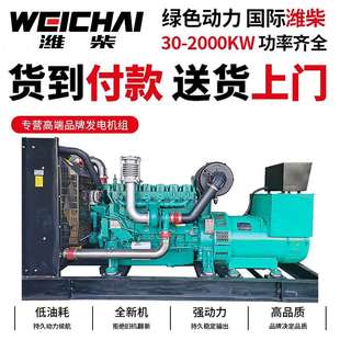 200KW潍柴WEICHAI开架式 柴油发电机组广东厂家原厂销售静音箱